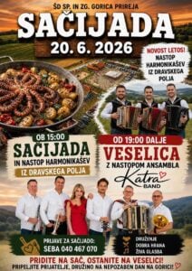 SAČIJADA z nastopom harmonikašev in VESELICA — ŠD Sp. in Zg. Gorica