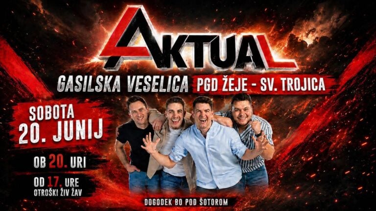 🔥 GASILSKA VESELICA ŽEJE (Domžale) 2026 🔥 | Ansambel Aktual 🪗🎶