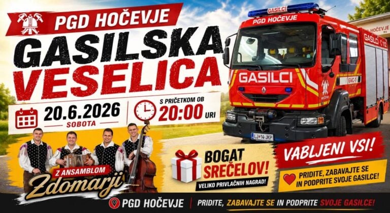 SPREJEM NOVEGA GASILSKEGA VOZILA IN GASILSKA VESELICA PGD HOČEVJE